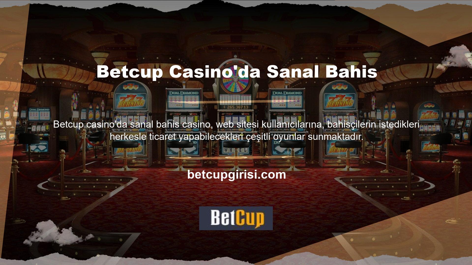 Betcup Casino sanal bahis casino, bahisçilere ayrıntılı bahis kuralları sağlar