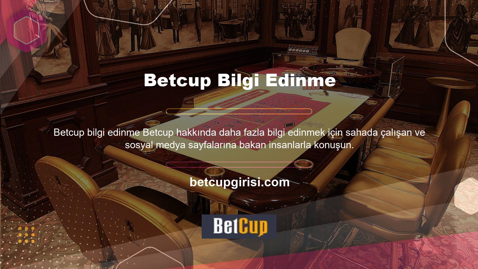 Garantili bir hizmet almak istiyorsanız, Betcup yorumlarını okuyarak kolayca sitenin bir üyesi olabilirsiniz